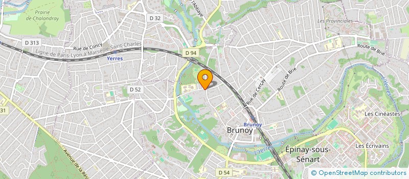 localisation de l'entreprise CENTRE MEDICAL PASTEUR à BRUNOY