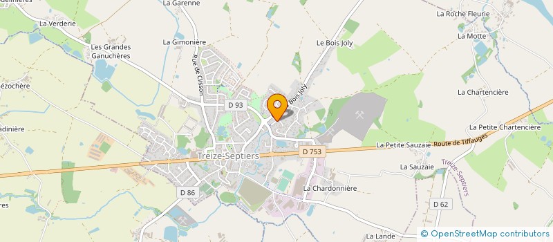localisation de l'entreprise CENTRE MEDICAL SAINT JACQUES à MONTAIGU-VENDEE