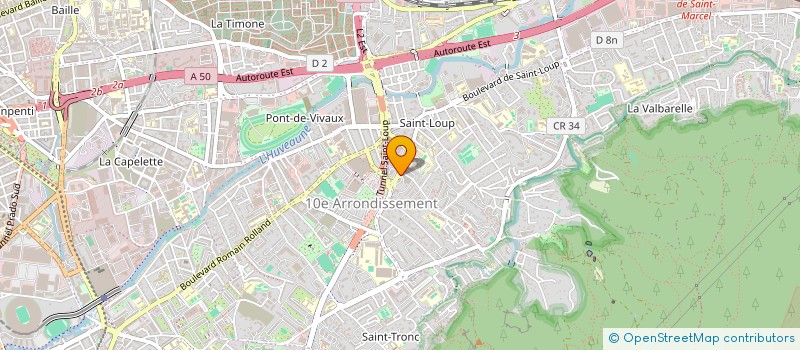localisation de l'entreprise CENTRE MEDICAL ST LOUP à MARSEILLE