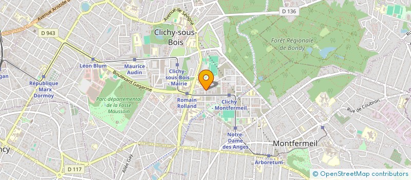localisation de l'entreprise CENTRE MEDICAL TANIT à CLICHY-SOUS-BOIS