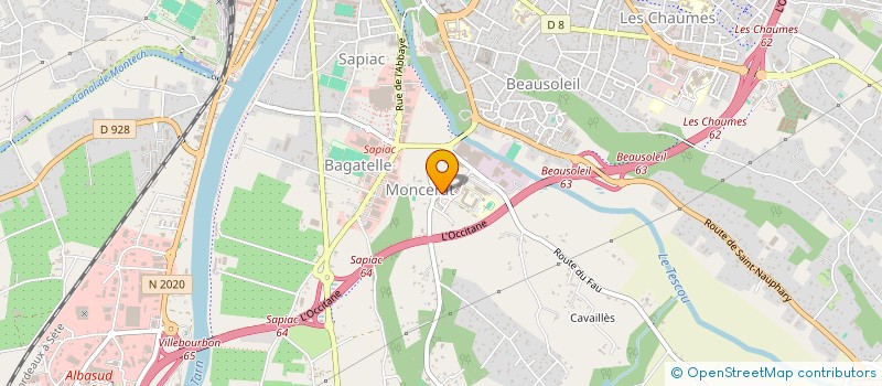 localisation de l'entreprise CENTRE MEDICAL THEAS  MONTAUBAN