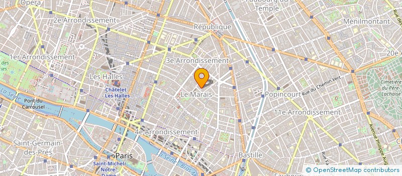 localisation de l'entreprise CENTRE MEDICAL TRAVAIL 3EME ARR à PARIS
