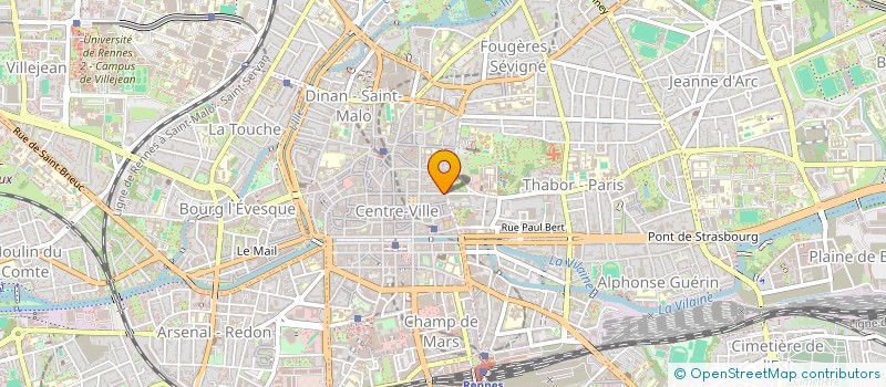 localisation de l'entreprise CENTRE MEDICAL VICTOR HUGO  RENNES