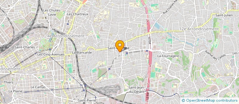 localisation de l'entreprise CENTRE MEDICALE 7/7 DE LA GARDE  MARSEILLE