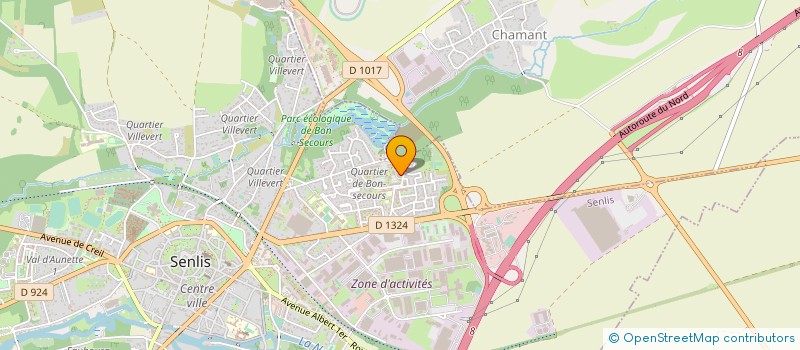 localisation de l'entreprise CENTRE MEDICIAL DE BONSECOURS  SENLIS