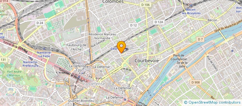 localisation de l'entreprise CENTRE MEDICO CHIRURGICAL VILLA MEDICIS à COURBEVOIE