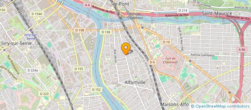 localisation de l'entreprise CENTRE MEDICO-DENTAIRE ALFORTVILLE à ALFORTVILLE