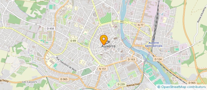 localisation de l'entreprise CENTRE MEDICO-DENTAIRE D'AUXERRE  AUXERRE