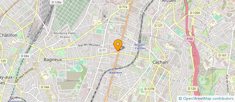 localisation de l'entreprise CENTRE MEDICO DENTAIRE DE BAGNEUX  BAGNEUX