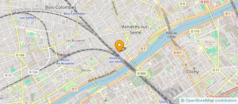 localisation de l'entreprise CENTRE MEDICO-DENTAIRE DE LA STATION  ASNIERES-SUR-SEINE