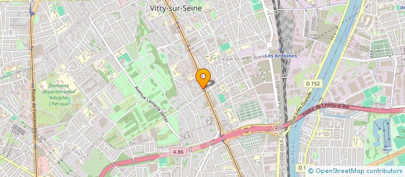 localisation de l'entreprise CENTRE MEDICO DENTAIRE DE ROUGET DE LISLE à VITRY-SUR-SEINE