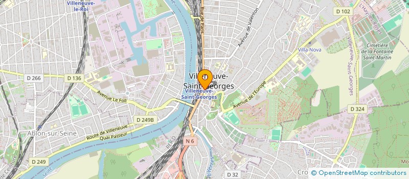 localisation de l'entreprise CENTRE MEDICO-DENTAIRE DE VILLENEUVE-SAINT-GEORGES à VILLENEUVE-SAINT-GEORGES