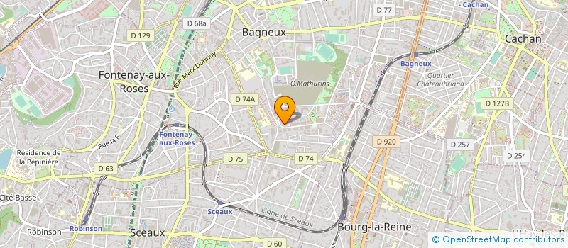 localisation de l'entreprise CENTRE MEDICO-DENTAIRE DENTOTOP BAGNEUX  BAGNEUX