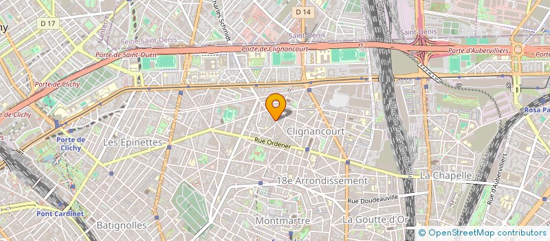 localisation de l'entreprise CENTRE MEDICO DENTAIRE DU POTEAU  PARIS