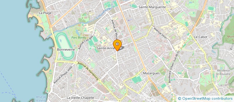 localisation de l'entreprise CENTRE MEDICO DENTAIRE MAZARGUES à MARSEILLE