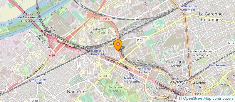localisation de l'entreprise CENTRE MEDICO PSYCHO PEDAGOGIQUE à NANTERRE