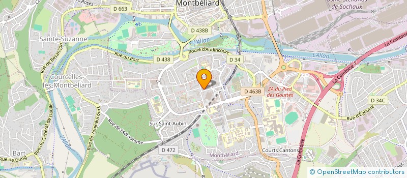 localisation de l'entreprise CENTRE MEDICO PSYCHO PEDAGOGIQUE à MONTBELIARD