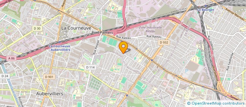 localisation de l'entreprise CENTRE MEDICO PSYCHOPEDAGOGIQ à LA COURNEUVE