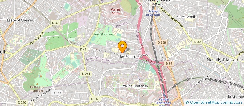 localisation de l'entreprise CENTRE MEDICO PYCHO PEDAGOGIQ à MONTREUIL