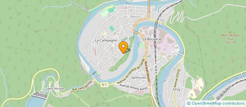 localisation de l'entreprise CENTRE MEDICO SOCIAL  REVIN