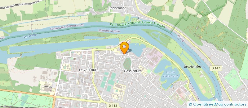 localisation de l'entreprise CENTRE MEDICO SOCIAL DU LAC à MANTES-LA-JOLIE