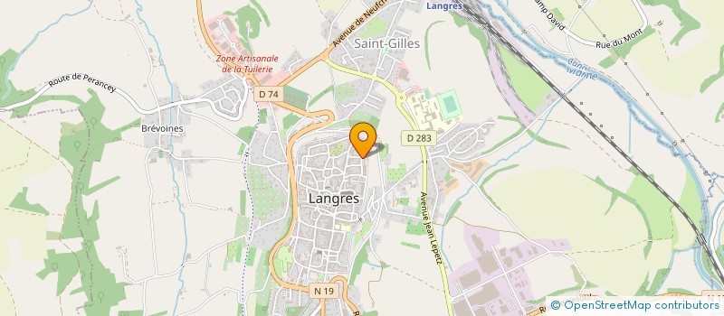 localisation de l'entreprise CENTRE MEDICO SPORTIF à LANGRES