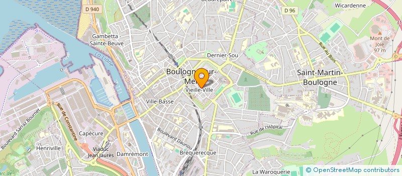 localisation de l'entreprise CENTRE MEDICO-SPORTIF à BOULOGNE-SUR-MER