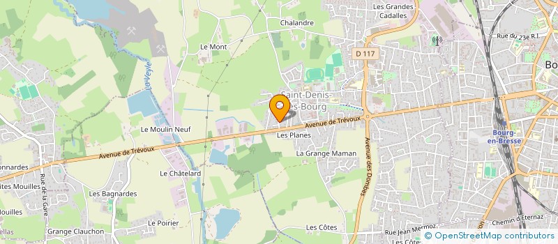 localisation de l'entreprise CENTRE MEDICO SPORTIF CENTRE D'EVALUATION PHYSIQUE ET SPORTIVE BOURG- FLEYRIAT à BOURG-EN-BRESSE