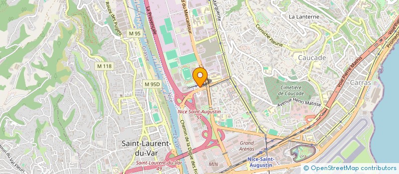 localisation de l'entreprise CENTRE MEDICO-SPORTIF DE NICE à NICE