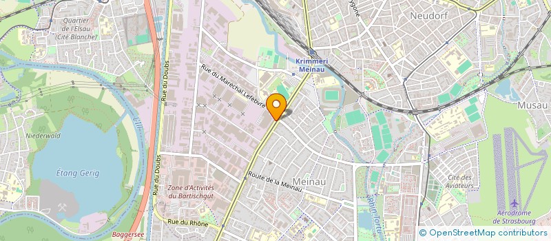 localisation de l'entreprise CENTRE MEDICO-SPORTIF MEINAU à STRASBOURG