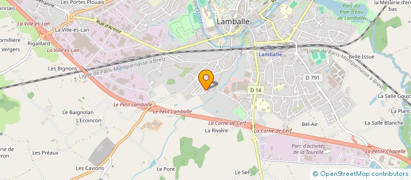 localisation de l'entreprise CENTRE MISSIONNAIRE ET DES MIRACLES JESUS-CHRIST T'AIME (CMM-JCTA)  LAMBALLE-ARMOR