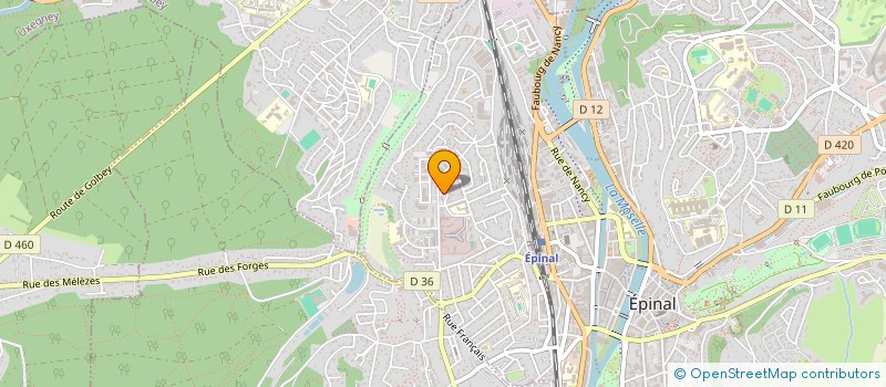 localisation de l'entreprise CENTRE MOBILISATEUR N 61 à EPINAL