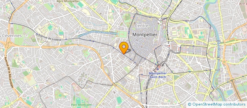 localisation de l'entreprise CENTRE MONTPELLIER VISION à MONTPELLIER