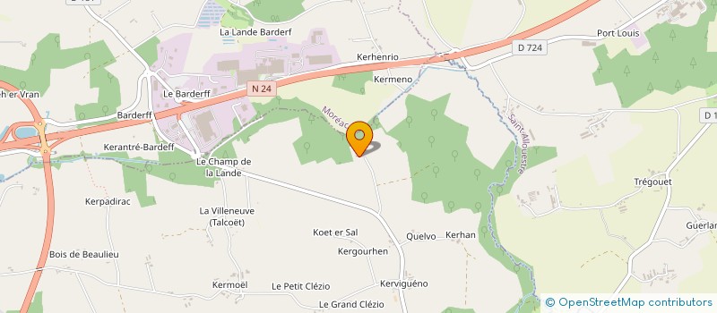 localisation de l'entreprise CENTRE-MORBIHAN AUTOMOBILES  BIGNAN