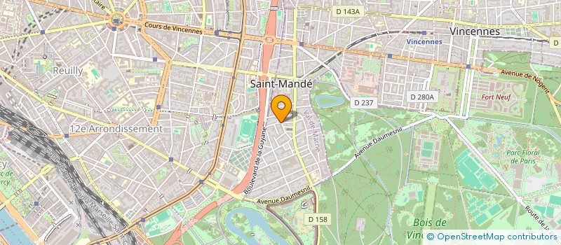 localisation de l'entreprise CENTRE MUNICIPAL DE SOINS INFIRMIERS à SAINT-MANDE