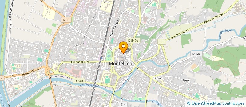 localisation de l'entreprise CENTRE MUSICAL DE MONTELIMAR à MONTELIMAR