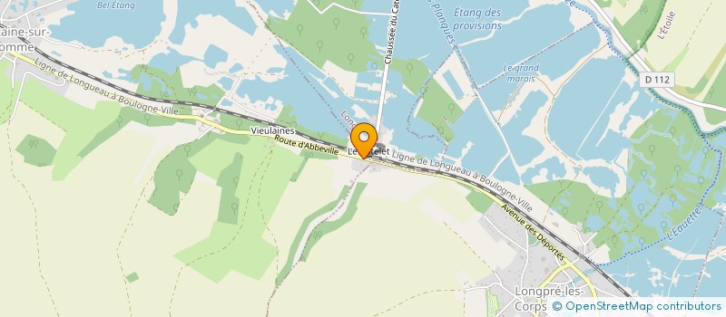 localisation de l'entreprise CENTRE MUSICAL DU VAL DE SOMME  LONGPRE-LES-CORPS-SAINTS