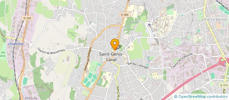 localisation de l'entreprise CENTRE MUSICAL ET ARTISTIQUE à SAINT-GENIS-LAVAL