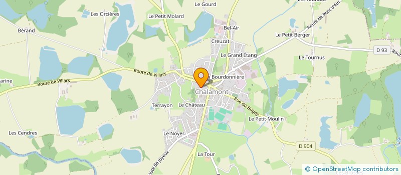 localisation de l'entreprise CENTRE MUSICAL ET CULTUREL DE CHALAMONT  CHALAMONT