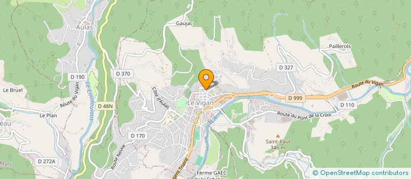 localisation de l'entreprise CENTRE MYCOLOGIQUE ET FORESTIER  LE VIGAN