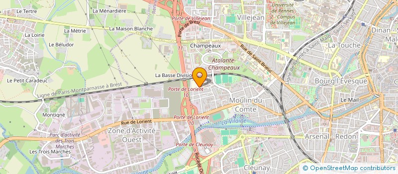 localisation de l'entreprise CENTRE NASCITA DE RENNES à RENNES