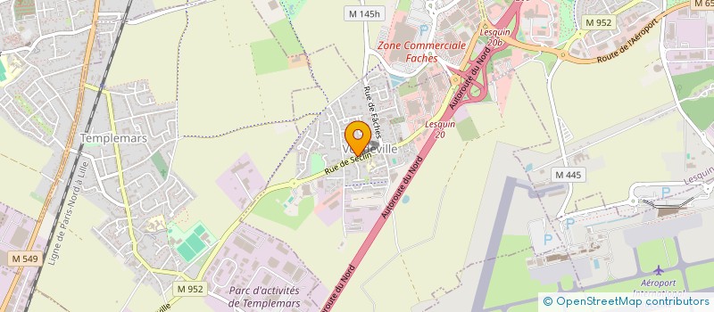 localisation de l'entreprise CENTRE NASCITA MONTESSORI DU NORD  VENDEVILLE