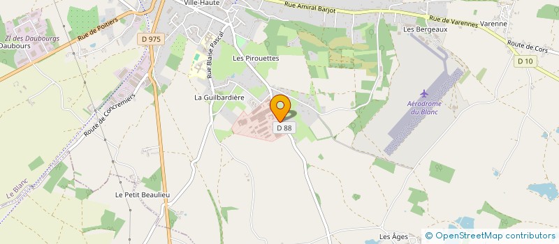 localisation de l'entreprise CENTRE NATIONAL D' ADMINISTRATION DE LA SOLDE GENDARMERIE à LE BLANC