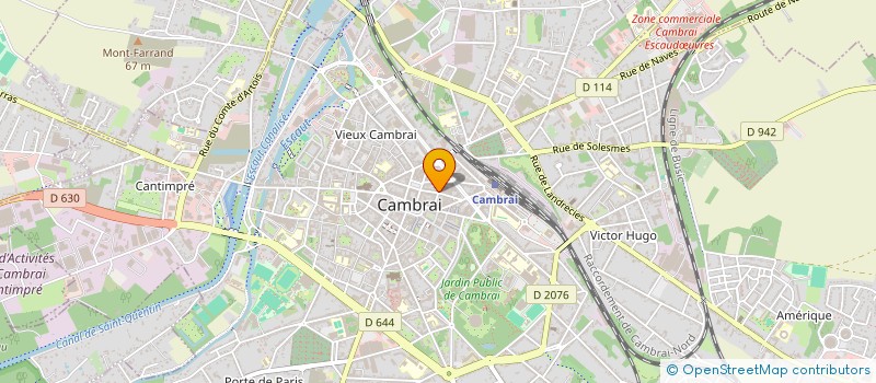 localisation de l'entreprise CENTRE NATIONAL D'ETUDES ET DE RECHERCHES PODOLOGIQUES à CAMBRAI