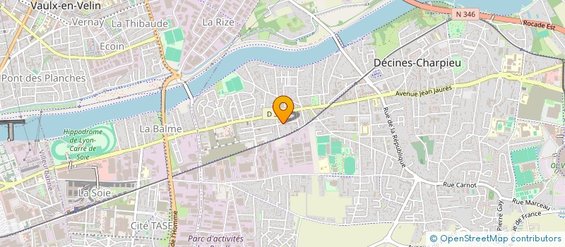 localisation de l'entreprise CENTRE NATIONAL DE LA MEMOIRE ARMENIENNE  DECINES-CHARPIEU