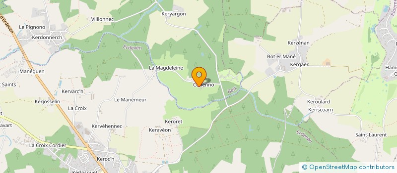 localisation de l'entreprise CENTRE NATURISME BRETAGNE SUD à BELZ