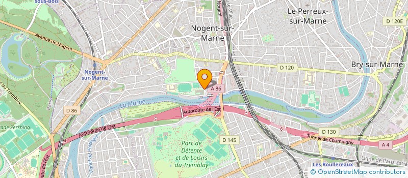 localisation de l'entreprise CENTRE NAUTIQUE à NOGENT-SUR-MARNE