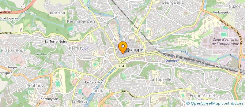 localisation de l'entreprise CENTRE NAUTIQUE DE BEG MEIL à QUIMPER