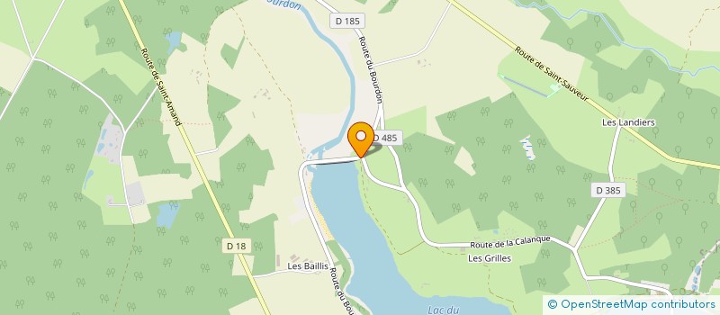 localisation de l'entreprise CENTRE NAUTIQUE DE BOURGOGNE  SAINT-FARGEAU