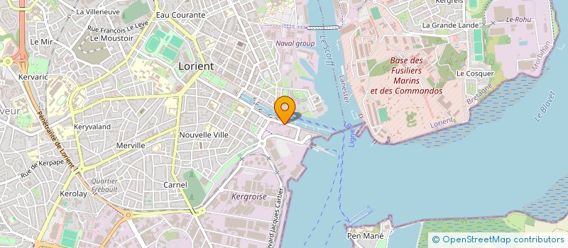 localisation de l'entreprise CENTRE NAUTIQUE DE LORIENT  LORIENT